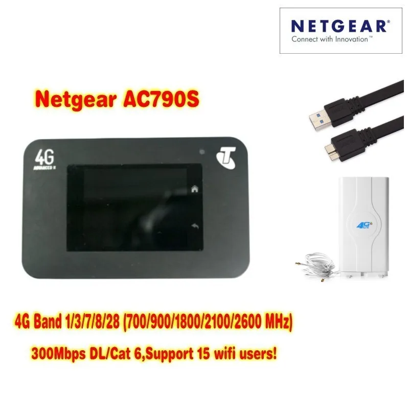 unlocked AC790S cat6 300mbps 4g wifi router dongle Wireless Aircard 790S+ 4g antenna 49dbi
unlocked AC790S cat6 300mbps 4g wifi router dongle Wireless Aircard 790S+ 4g antenna 49dbi