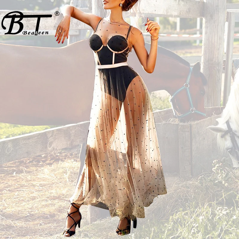 Beateen 2019 New Sexy Skinny Straps Sweetheart Bodysuit Sexy Sleeveless Women Club Party Dotted Mesh Dress Ins Hot
Beateen 2019 New Sexy Skinny Straps Sweetheart Bodysuit Sexy Sleeveless Women Club Party Dotted Mesh Dress Ins Hot