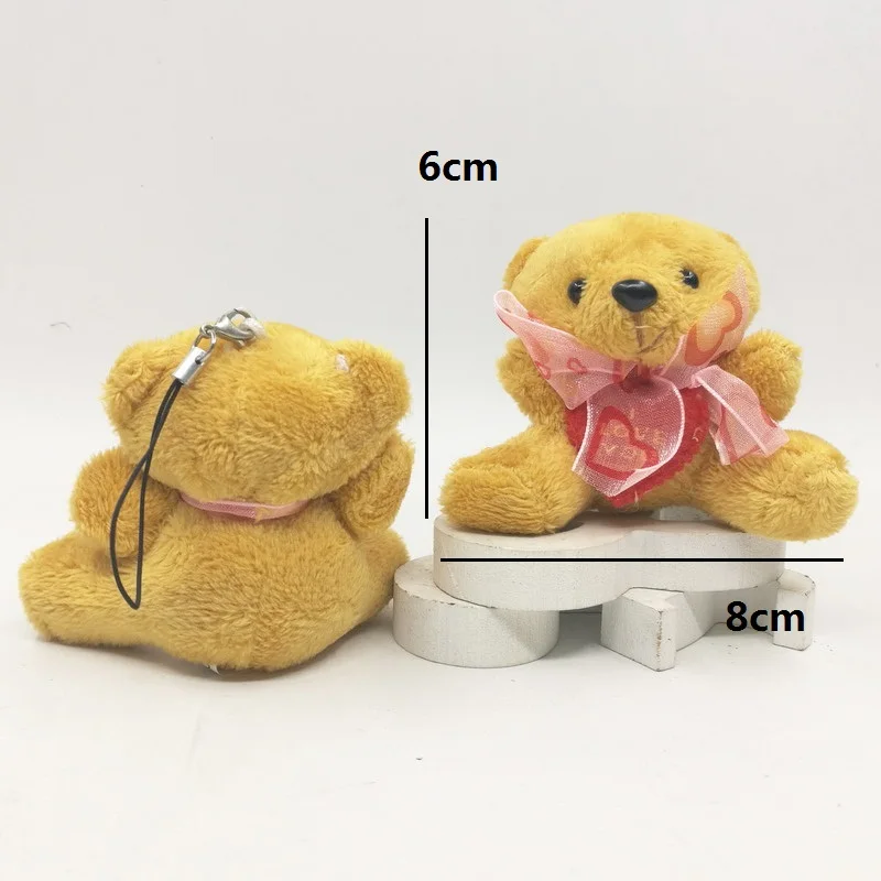 6cm bear with heart 5