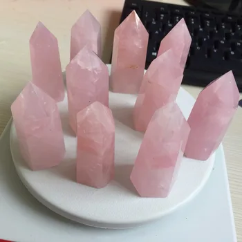 10pcs a lots Natural Crystal Stone Wholesale Price dohaibogoo Rose crystal pink minerals healing wands feng shui ornaments
10pcs a lots Natural Crystal Stone Wholesale Price dohaibogoo Rose crystal pink minerals healing wands feng shui ornaments