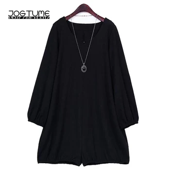 JOGTUME Fashion Playsuits 2017 Womens Spring Autumn Jumpsuit Long Sleeve Black Color Ladies Sexy Loose Bodysuit Plus Size L-4XL
JOGTUME Fashion Playsuits 2017 Womens Spring Autumn Jumpsuit Long Sleeve Black Color Ladies Sexy Loose Bodysuit Plus Size L-4XL