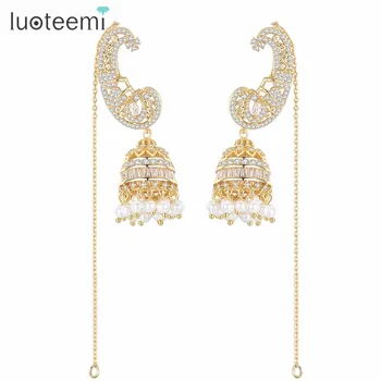 LUOTEEMI Drop Earring With CZ Gorgeous Bright Crystal Imitation Pearls Long Chain Brincos Bijoux For Women Party Wedding Jewelry
LUOTEEMI Drop Earring With CZ Gorgeous Bright Crystal Imitation Pearls Long Chain Brincos Bijoux For Women Party Wedding Jewelry