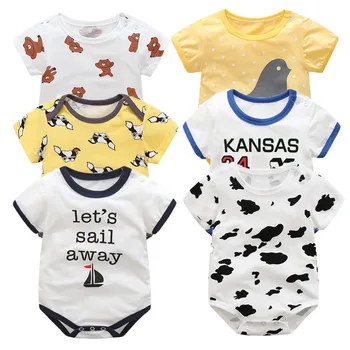 Summer Baby Rompers Short Sleeve Newborn Baby Boy Clothes 100% Cotton Letter Printed B Baby Girl Clothing 6-24 Month
Summer Baby Rompers Short Sleeve Newborn Baby Boy Clothes 100% Cotton Letter Printed B Baby Girl Clothing 6-24 Month