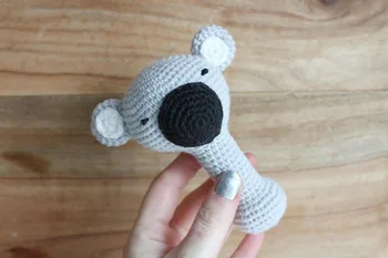 

crochet toys amigurumi doll koala rattle model number XG041214