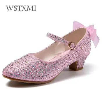 Summer Kids Princess Shoes for Girls High Heels Children Crystal Dance Sandals Fashion Glitter Leather Rhinestone Dress Party
Summer Kids Princess Shoes for Girls High Heels Children Crystal Dance Sandals Fashion Glitter Leather Rhinestone Dress Party