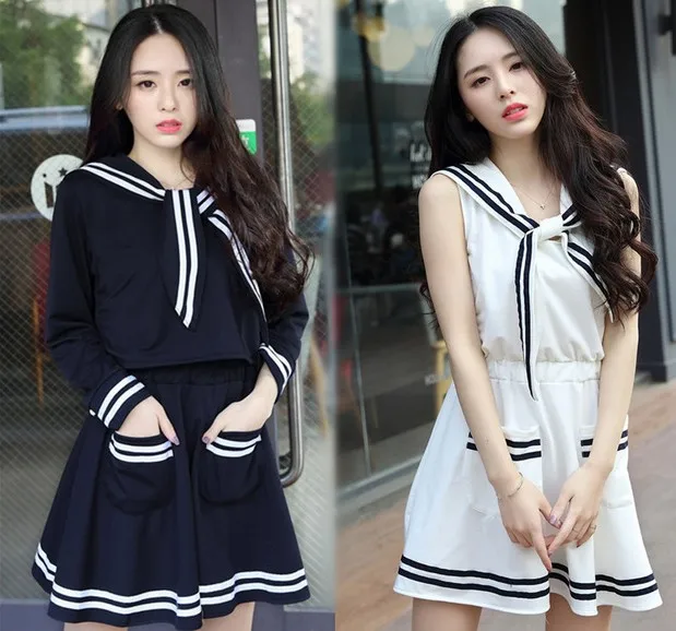 New Japanese Naval Academy Wind JK Uniform Japanese School Uniform Female Students Wear COS Sailor Suit
New Japanese Naval Academy Wind JK Uniform Japanese School Uniform Female Students Wear COS Sailor Suit
