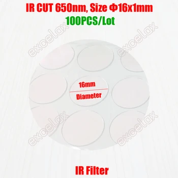 100PCS/Lot IR CUT Light Filter 650nm Round Size 16mm x 1mm for Video Surveillance CCTV Security Camera Lens Infrared Block Use
100PCS/Lot IR CUT Light Filter 650nm Round Size 16mm x 1mm for Video Surveillance CCTV Security Camera Lens Infrared Block Use