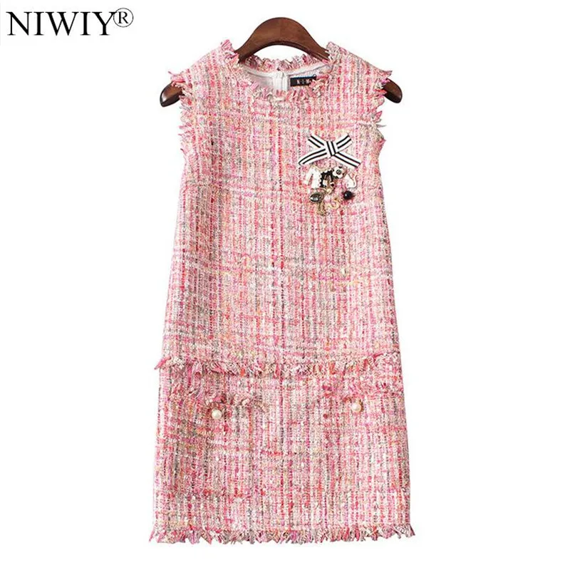 NIWIY Brand Dress Ukraine Sleeveless Winter Dress Vestido 2019 Pink Beading Women Dress Robe Hiver N8829
NIWIY Brand Dress Ukraine Sleeveless Winter Dress Vestido 2019 Pink Beading Women Dress Robe Hiver N8829
