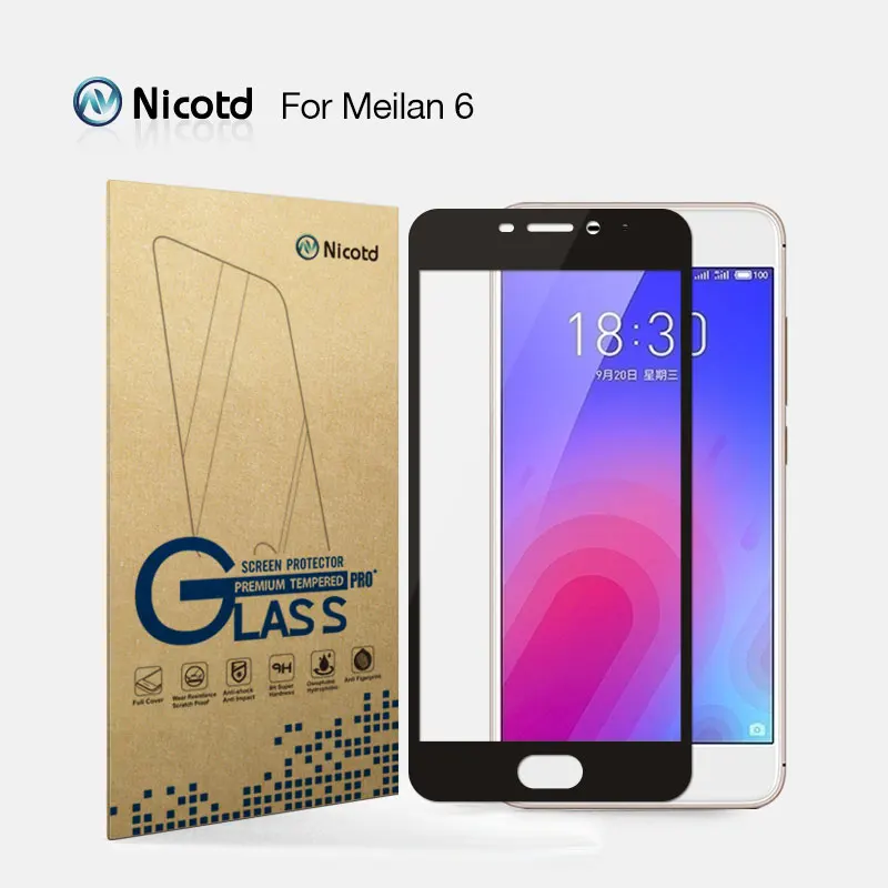 Nicotd 2.5D Full Cover Tempered Glass For Meizu M6 Meilan 6 5.2" Anti-Scratch Shockproof Toughened Safety Screen Protector Film
Nicotd 2.5D Full Cover Tempered Glass For Meizu M6 Meilan 6 5.2" Anti-Scratch Shockproof Toughened Safety Screen Protector Film