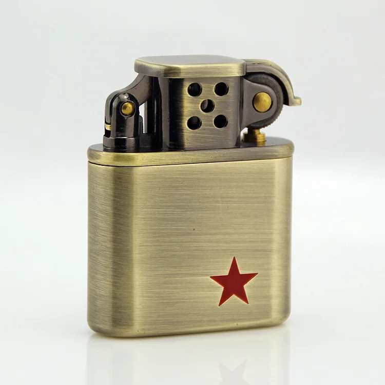 

Oil Petrol Lighter Gasoline Kerosene Refillable Cigarette Lighter Constantine Star Retro Vintage Style ZORRO