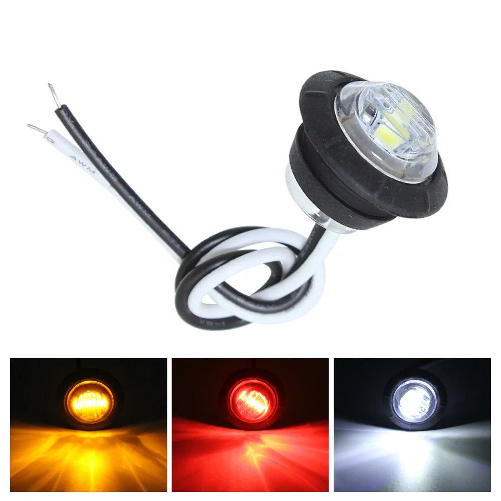 10pcs 12V Truck Car Side Light Marker Lamp 3 LED Indicator Turning Light Tail Brake Lamp for Trailer Tractor Bus Lorry
10pcs 12V Truck Car Side Light Marker Lamp 3 LED Indicator Turning Light Tail Brake Lamp for Trailer Tractor Bus Lorry
