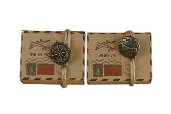 100pcs Vintage Stamp AirMail Design Candy Box With Compass/Mini Globe Kraft Gift Box Gifts Bags Wedding Party Birthday Supplies
100pcs Vintage Stamp AirMail Design Candy Box With Compass/Mini Globe Kraft Gift Box Gifts Bags Wedding Party Birthday Supplies