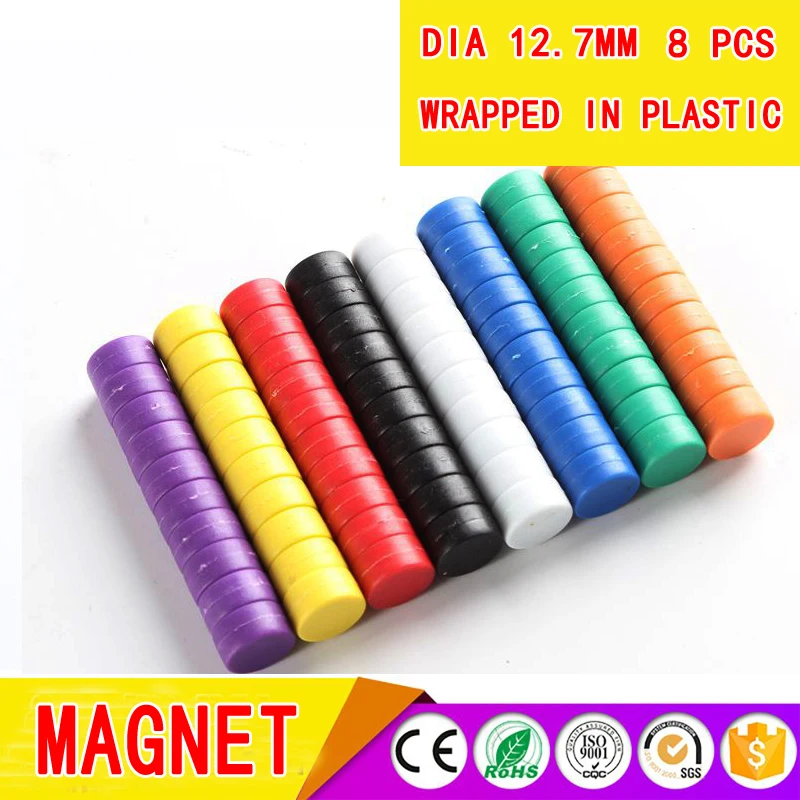 NdFeB strong magnet,Permanent magnets are coated with a durable layer of plastic,Fridge color magnet,Waterproof magnet 8pc/lot
NdFeB strong magnet,Permanent magnets are coated with a durable layer of plastic,Fridge color magnet,Waterproof magnet 8pc/lot