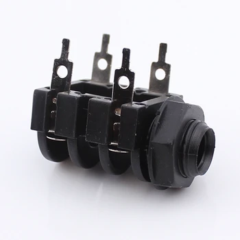5pcs Screw 1/4" 6.35mm Mono Audio Jack female Headphone Connector for Mono Audio Plug with switch
5pcs Screw 1/4" 6.35mm Mono Audio Jack female Headphone Connector for Mono Audio Plug with switch