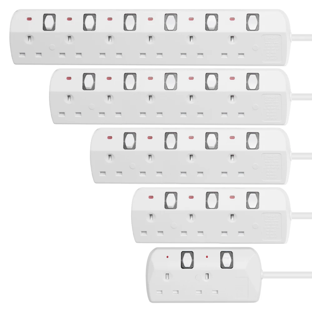 2/3 Meters UK Mains Power Extension Lead Cable 2/3/4/5/6 Gang Way White Charger Adapter Socket Electricity Cord Plug
2/3 Meters UK Mains Power Extension Lead Cable 2/3/4/5/6 Gang Way White Charger Adapter Socket Electricity Cord Plug