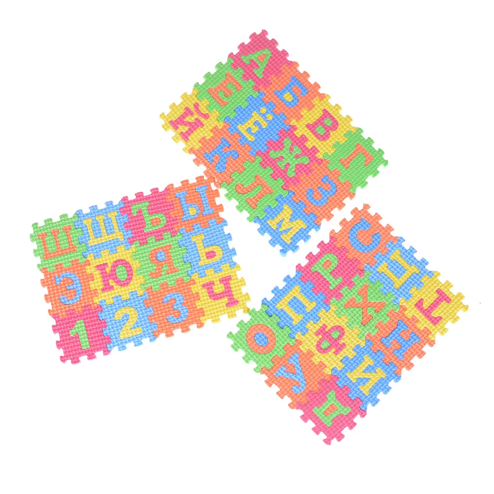 36PCS Russian alphabet Kids baby puzzle mats carpet with numbers letter toysbabies Russian Language foam learning toy 55 * 55MM
36PCS Russian alphabet Kids baby puzzle mats carpet with numbers letter toysbabies Russian Language foam learning toy 55 * 55MM