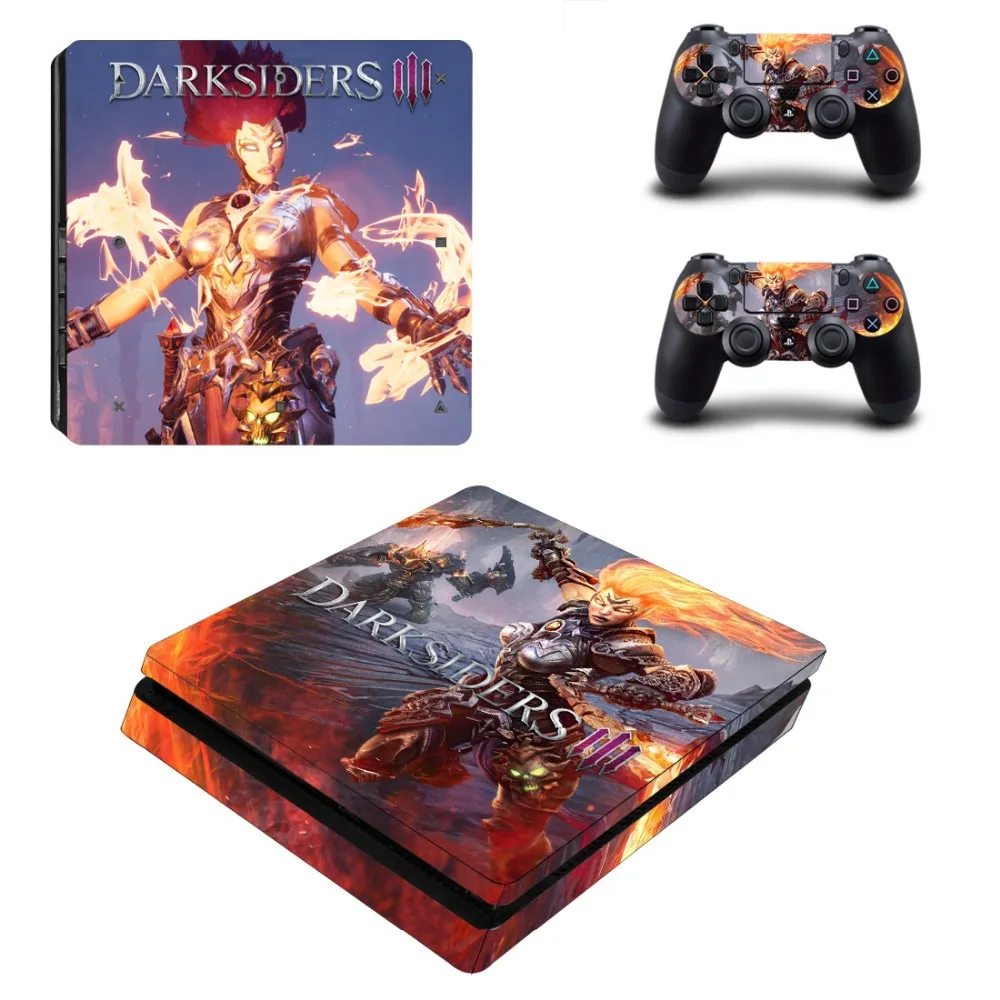 Game Draksiders 3 PS4 Slim Skin Sticker For Sony PlayStation 4 Console and Controller Dualshock Decal |