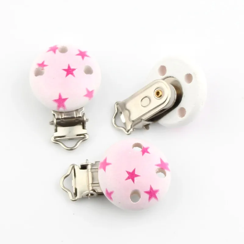 Handmade 5pcs/lot Wooden Child Nipple Funny Pacifier Pink Star Pattern Baby Pacifier Clips Holders Pacifier Clasps
Handmade 5pcs/lot Wooden Child Nipple Funny Pacifier Pink Star Pattern Baby Pacifier Clips Holders Pacifier Clasps