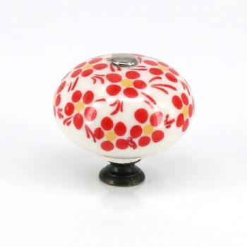 Handmade 6 Piece Ceramic Red Flower Artistic Drawer Knobs Dresser Cabinet Pulls Furniture Decorative Wardrobe Door Handles 
Handmade 6 Piece Ceramic Red Flower Artistic Drawer Knobs Dresser Cabinet Pulls Furniture Decorative Wardrobe Door Handles