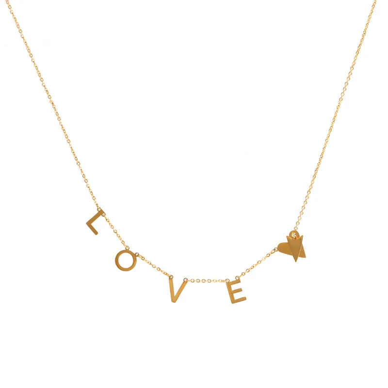 2019 New Stainless Steel Initial Letter Love Gold Chain Necklace Women Custom Necklace Stainless Steel Jewelry Wholesale
2019 New Stainless Steel Initial Letter Love Gold Chain Necklace Women Custom Necklace Stainless Steel Jewelry Wholesale