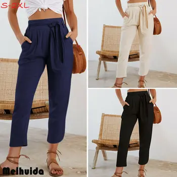 Solid Color New Fashion Women High Waist Casual Pants Drawstring Elastic Waist Long Pants Harem Hose
Solid Color New Fashion Women High Waist Casual Pants Drawstring Elastic Waist Long Pants Harem Hose