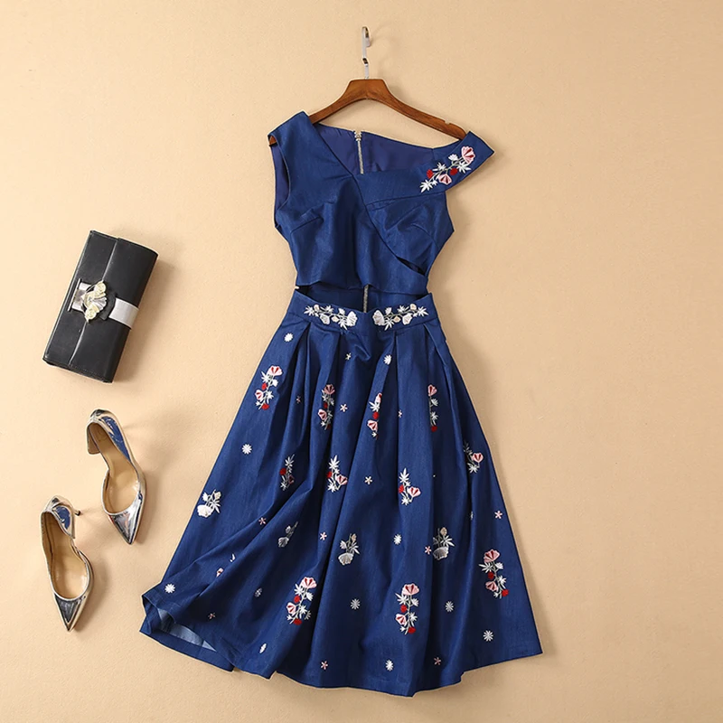 HIGH QUALITY Newest Fashion 2019 Designer Runway Dress Women's Hollow Out Embroidery Dress
HIGH QUALITY Newest Fashion 2019 Designer Runway Dress Women's Hollow Out Embroidery Dress