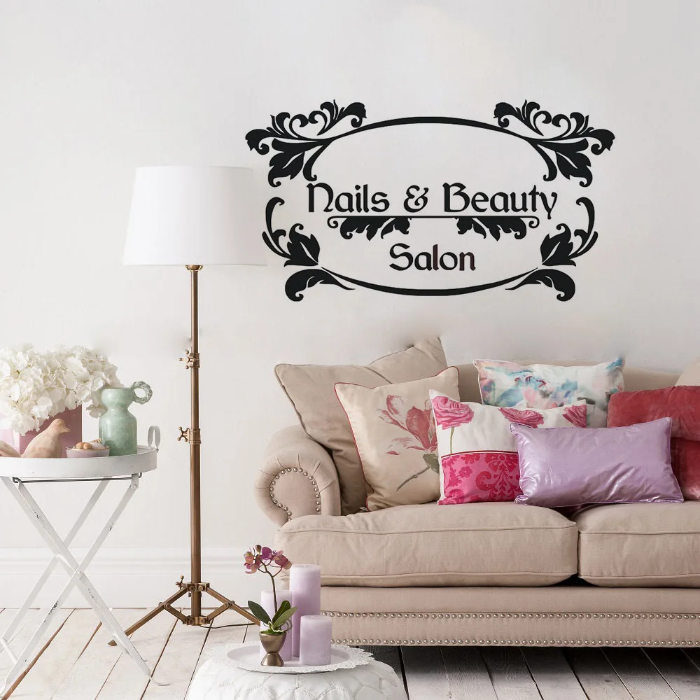 Nails Art Wall Decal Beauty Salon Manicure Wall Sticker Vinyl Art Removable Poster Mural Nails And Beauty Logo Windows Decor W51
Nails Art Wall Decal Beauty Salon Manicure Wall Sticker Vinyl Art Removable Poster Mural Nails And Beauty Logo Windows Decor W51