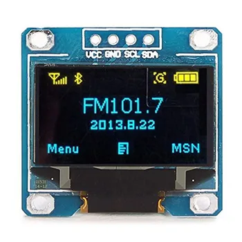 1PCS 4PIN 0.96" OLED module 128X64 1.3 inch OLED LCD LED Display Module 0.96"IIC I2C Communicate
1PCS 4PIN 0.96" OLED module 128X64 1.3 inch OLED LCD LED Display Module 0.96"IIC I2C Communicate