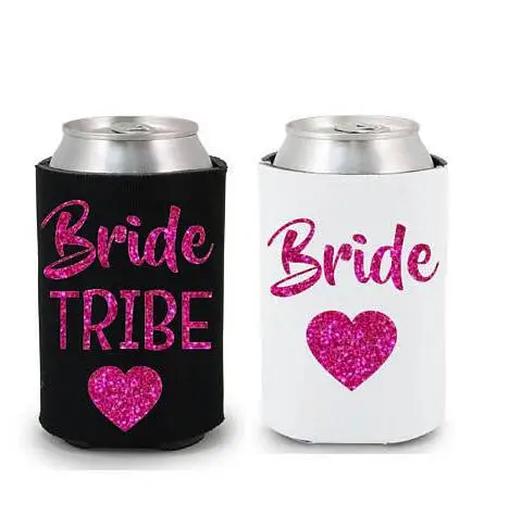 Glitter wedding Bride Tribe Drink Coolers Favors Bachelorette Survival Kit bridal shower Hen night Bottle Can Holders
Glitter wedding Bride Tribe Drink Coolers Favors Bachelorette Survival Kit bridal shower Hen night Bottle Can Holders
