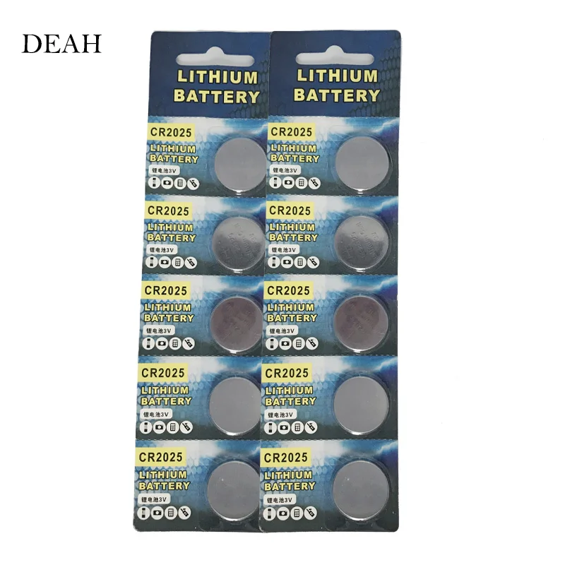 10pcs CR2025 CR 2025 3V Lithium Li-ion Button Coin Battery DL2025 BR2025 KCR2025 for remote control electronic Watch Car key
10pcs CR2025 CR 2025 3V Lithium Li-ion Button Coin Battery DL2025 BR2025 KCR2025 for remote control electronic Watch Car key