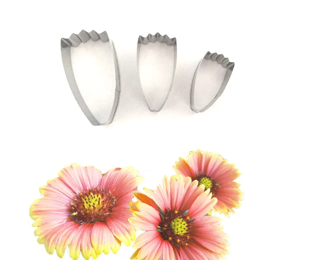 3PCS Calliopsis Shape Stainless steel Cookie Cutter , Fondant Cake Decorating, Fruit Tools Kitchenware F035
3PCS Calliopsis Shape Stainless steel Cookie Cutter , Fondant Cake Decorating, Fruit Tools Kitchenware F035