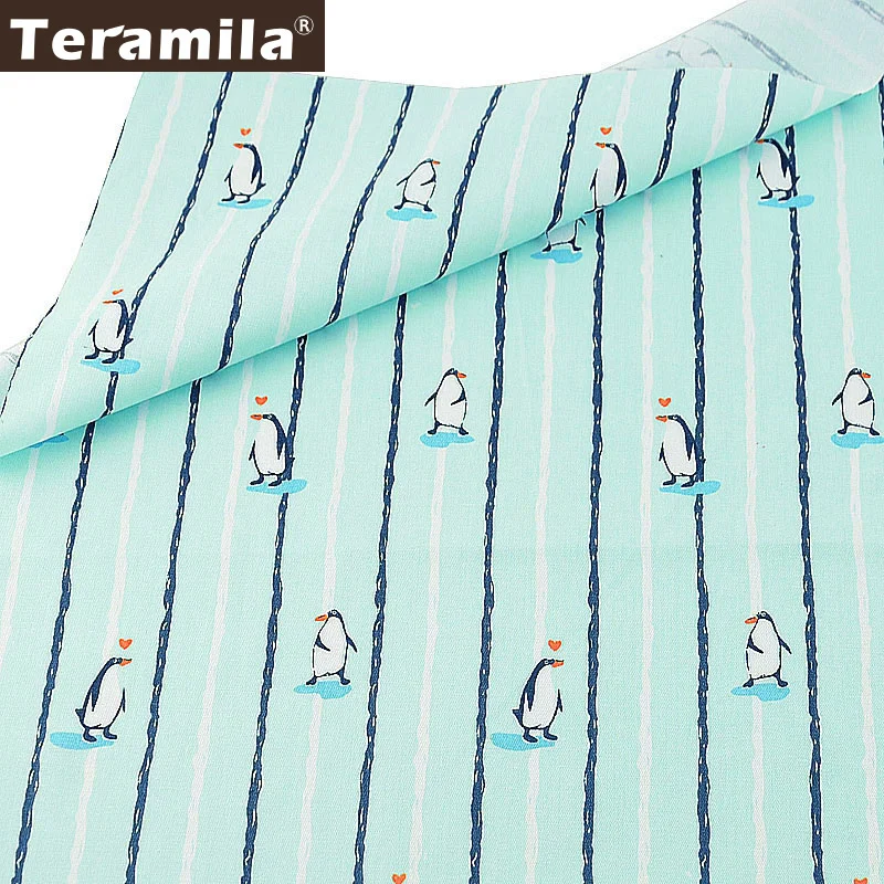 Teramila 100% Cotton Fabric Penguin Designs Sky Blue Line Twill Tissue Fat Quarter Textile Tecido Patchwork Scrapbooking
Teramila 100% Cotton Fabric Penguin Designs Sky Blue Line Twill Tissue Fat Quarter Textile Tecido Patchwork Scrapbooking