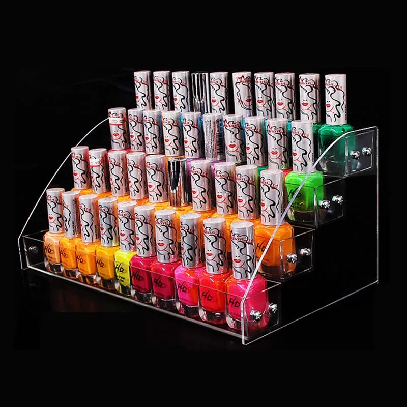 Wholesale Nail Polish Rack Cosmetics Display Shelf Acrylic Makeup Organizer Lipstick Frame 4 layers Nail Polish Display Stand
Wholesale Nail Polish Rack Cosmetics Display Shelf Acrylic Makeup Organizer Lipstick Frame 4 layers Nail Polish Display Stand