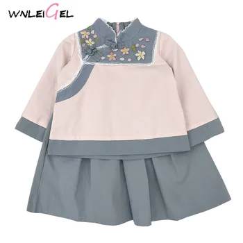 2PCS WLG spring girls Chinese style clothing set kids pink floral embroidery shirt and skirt pant set children clothes
2PCS WLG spring girls Chinese style clothing set kids pink floral embroidery shirt and skirt pant set children clothes