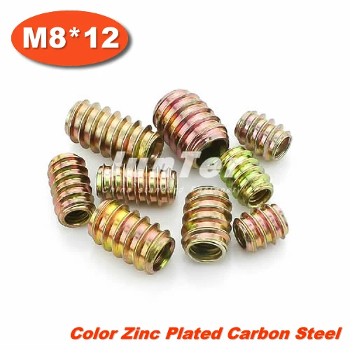 50pcs/lot M8*12 Furniture Unhead Nut Threaded Color Zinc Plated Carbon Steel For Wood Insert
50pcs/lot M8*12 Furniture Unhead Nut Threaded Color Zinc Plated Carbon Steel For Wood Insert