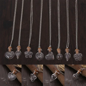 Miss Zoe Best Gift Wishing Bottle Pendant Necklace Real Dandelion Seeds collar collier colar Simple Jewelry Heart Star Flower
Miss Zoe Best Gift Wishing Bottle Pendant Necklace Real Dandelion Seeds collar collier colar Simple Jewelry Heart Star Flower