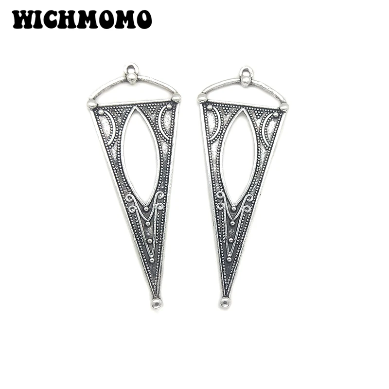 New 67*25mm 2pieces/bag Cute Romantic Silver Large Pointed Cone Zinc Alloy Charms Pendants Diy Necklaces Bracelets Accessories
New 67*25mm 2pieces/bag Cute Romantic Silver Large Pointed Cone Zinc Alloy Charms Pendants Diy Necklaces Bracelets Accessories