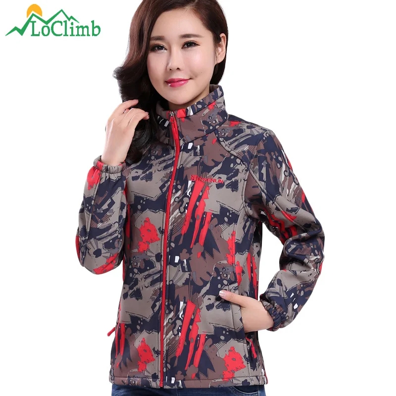 LoClimb NEW Women Softshell Jacket Outdoor Trekking Camouflage Coats Women's Windbreaker Climbing Camping Hiking Jackets AW198
LoClimb NEW Women Softshell Jacket Outdoor Trekking Camouflage Coats Women's Windbreaker Climbing Camping Hiking Jackets AW198