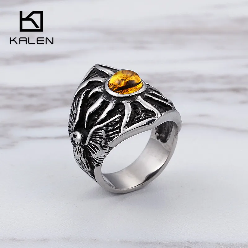 Neo-Gothic Yellow Crystal Rings For Women Men Size 8-12 Stainless Steel Big Oval Stone Fire Finger Midi Rings Jewelry Accessory
Neo-Gothic Yellow Crystal Rings For Women Men Size 8-12 Stainless Steel Big Oval Stone Fire Finger Midi Rings Jewelry Accessory