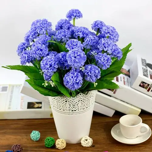 Hot Sale 1 Bunch 9 Head Artificial Hydrangea Silk Flower Bouquet Wedding Party Decor Artificial & Dried Flowers
Hot Sale 1 Bunch 9 Head Artificial Hydrangea Silk Flower Bouquet Wedding Party Decor Artificial & Dried Flowers