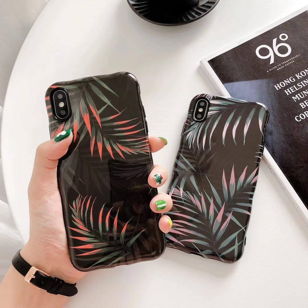 Waved Frame Phone Case For iPhone XR XS Max 6 6S 7 8 Plus X Soft IMD Vintage Leaves Phone Back Cover Capa Couque Shells
Waved Frame Phone Case For iPhone XR XS Max 6 6S 7 8 Plus X Soft IMD Vintage Leaves Phone Back Cover Capa Couque Shells