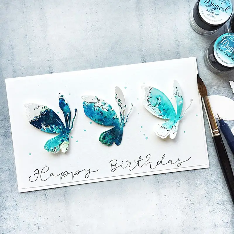 Butterfly Metal Cutting Dies Stencil DIY Scrapbooking Album Stamp Paper Card Embossing Craft Decor JUL-8 | Дом и сад