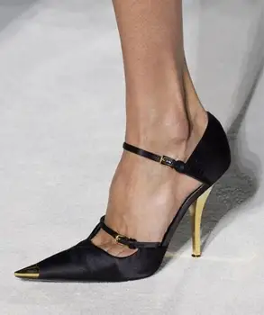 Runway Pumps Metal Toe Shoes Woman High Heel Pumps Pointed Toe Wedding Dress Shoes Sexy Party Chaussure Femme Gladiator Sandals
Runway Pumps Metal Toe Shoes Woman High Heel Pumps Pointed Toe Wedding Dress Shoes Sexy Party Chaussure Femme Gladiator Sandals