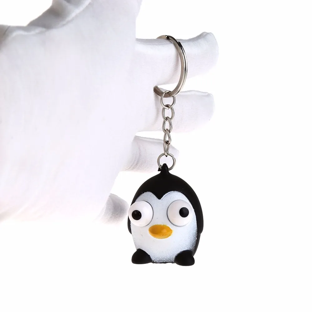Cute Cartoon Keychain Big Moving Eyes Penguin Pendant Stainless Teel Rings Key Toy
Cute Cartoon Keychain Big Moving Eyes Penguin Pendant Stainless Teel Rings Key Toy
