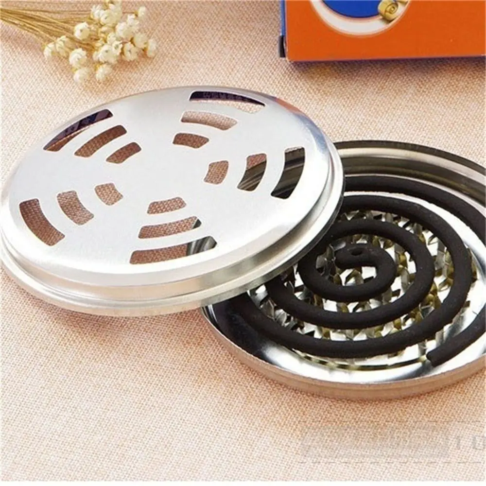 1pc Large Covered Mosquito Coil Tray Durable Stainless Steel Hollow Serrated Mosquito Coil Seat Fire Incense Tray
1pc Large Covered Mosquito Coil Tray Durable Stainless Steel Hollow Serrated Mosquito Coil Seat Fire Incense Tray