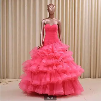 Fashion mermaid plus size wedding dress 2016 layered sleeveless real picure Wedding Dresses vestido de noiva
Fashion mermaid plus size wedding dress 2016 layered sleeveless real picure Wedding Dresses vestido de noiva