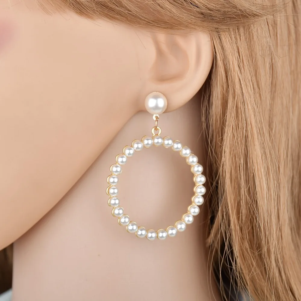 Doreen Box Trendy Stud Earrings Korea Design Metal Gold Geometric Irregular Circle Square Natural Pearl for Girl Jewelry,1 Pair
Doreen Box Trendy Stud Earrings Korea Design Metal Gold Geometric Irregular Circle Square Natural Pearl for Girl Jewelry,1 Pair