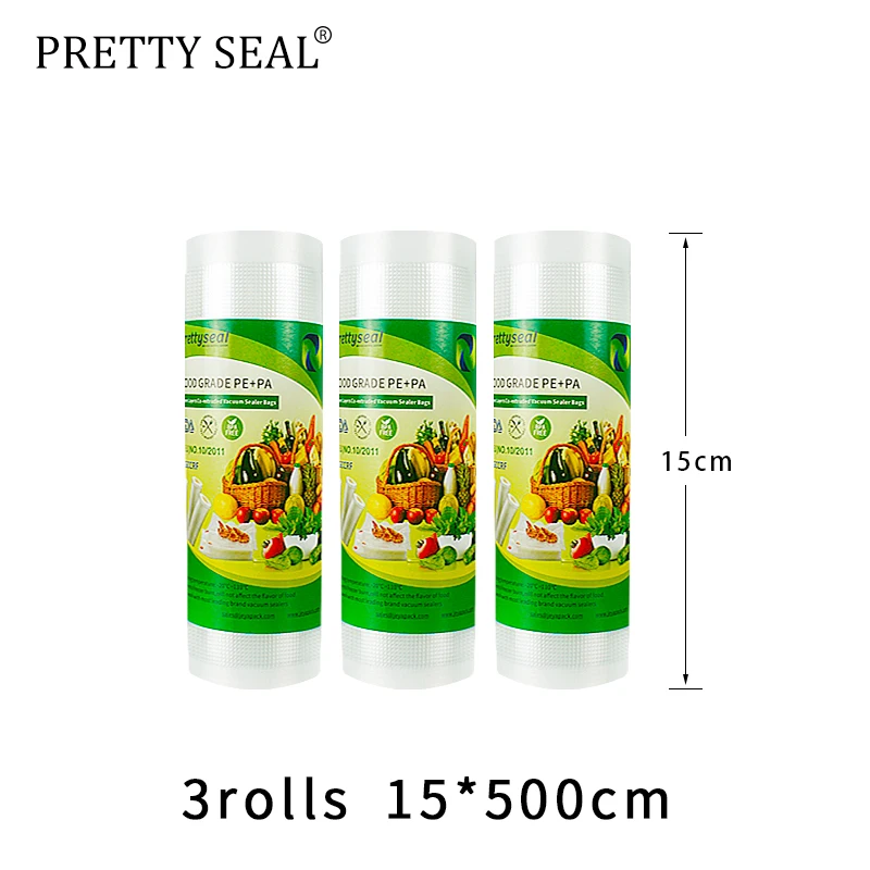 PRETTYSEAL stretch film vegetable wrapper vacuum sealer bag 3rolls15*5m Vacuum Sealer General Vacuum Packer Keep Fresh
PRETTYSEAL stretch film vegetable wrapper vacuum sealer bag 3rolls15*5m Vacuum Sealer General Vacuum Packer Keep Fresh