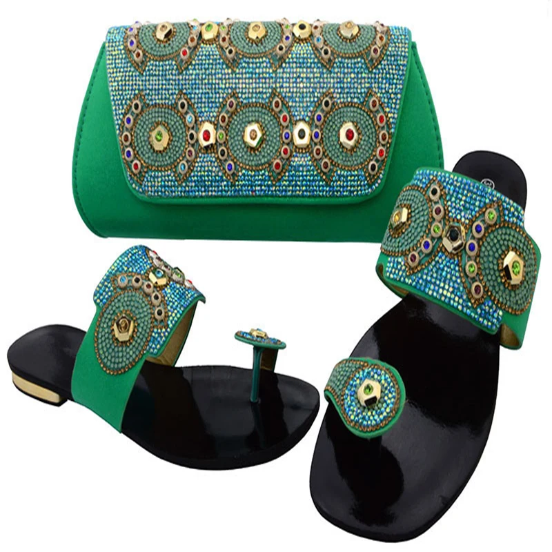 Green Color Shoes and Bag Set Decorated with Rhinestone Women Shoe and Bag To Match for Parties Italian Ladies Shoe and Bag Sets
Green Color Shoes and Bag Set Decorated with Rhinestone Women Shoe and Bag To Match for Parties Italian Ladies Shoe and Bag Sets