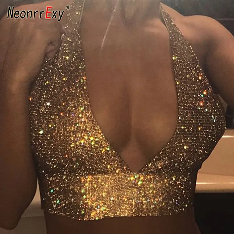 Neonrrexy Sexy Summer Luxury Gold Cut Out Halter Crop Top Women Sequin Camisole Cropped Backless Tops Sleeveless Club Vest
Neonrrexy Sexy Summer Luxury Gold Cut Out Halter Crop Top Women Sequin Camisole Cropped Backless Tops Sleeveless Club Vest